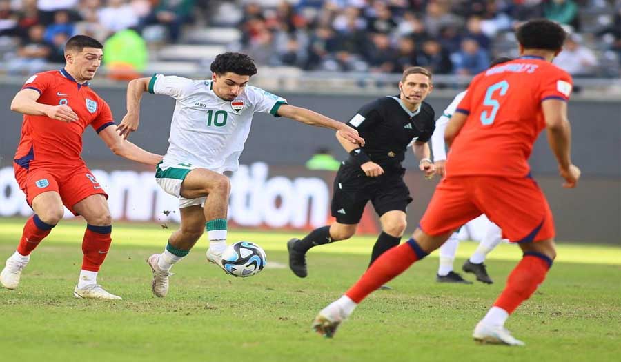 شباب العراق يودع كأس العالم بعد التعادل مع إنجلترا