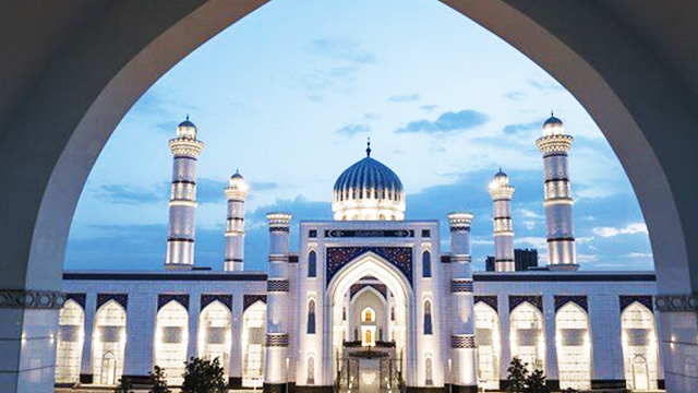 افتتاح أكبر مسجد في آسيا الوسطى+صور