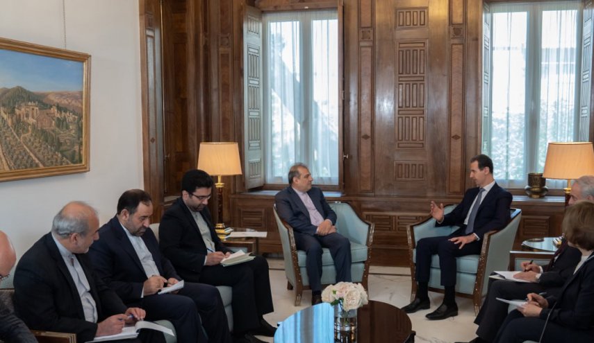 الرئيس السوري يستقبل مساعد وزير الخارجية الإيرانية