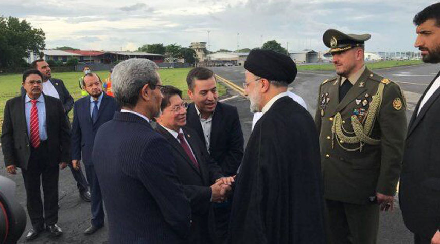 الرئيس الايراني يصل الى نيكاراغوا قادما من فنزويلا