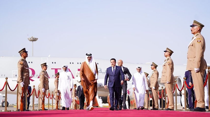 أمير قطر يصل بغداد في زيارة رسمية