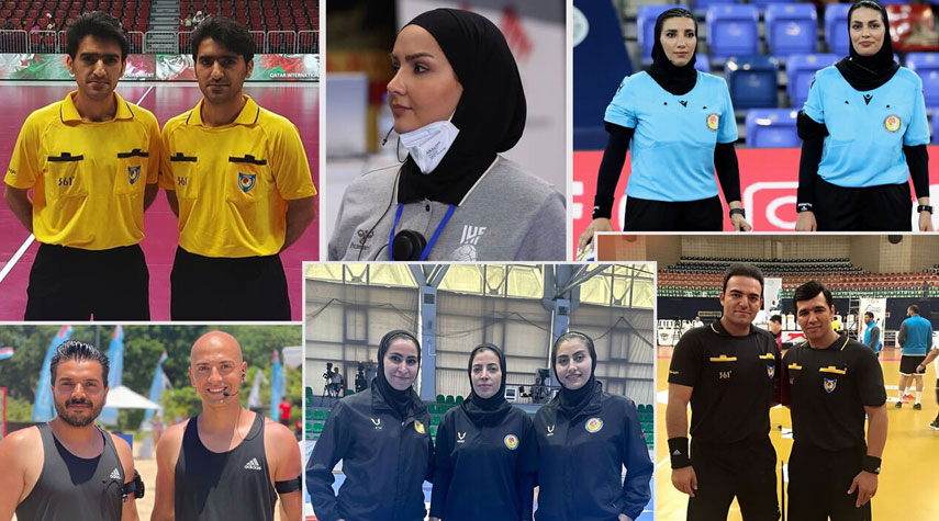 حضور حكام ومراقبي كرة اليد الإيرانية في البطولات الآسيوية والعالمية