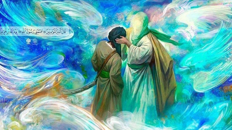 منمنمة إيرانية تصور يوم غدير خم 