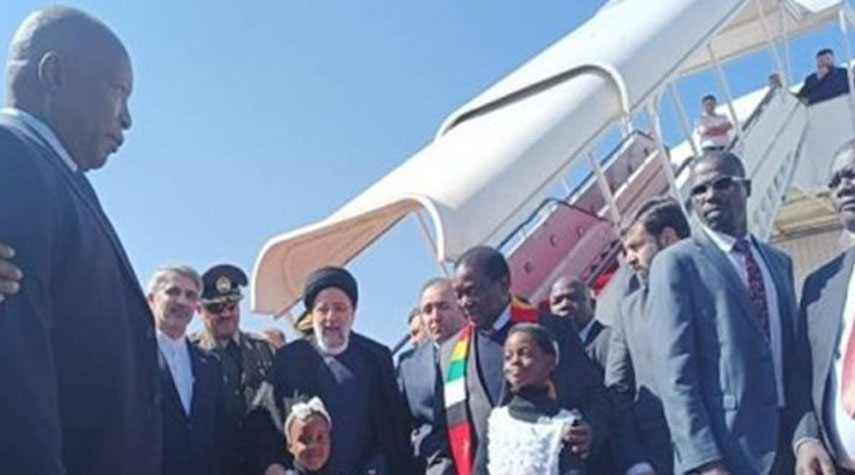 الرئيس الايراني يصل الى جمهورية زيمبابوي
