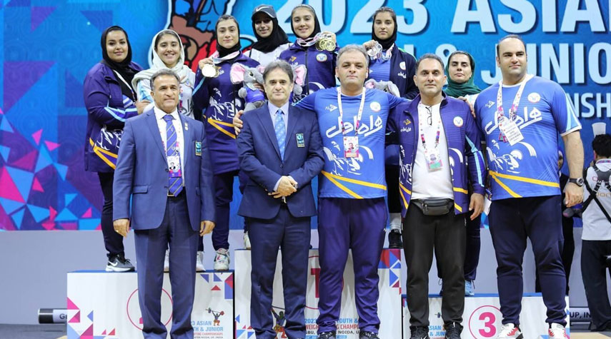 ناشئات إيران في المركز الثالث ببطولة آسيا لرفع الأثقال