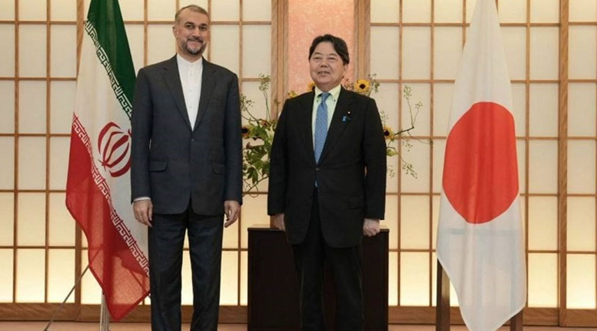 أمير عبد اللهيان يلتقي وزيري الخارجية والصحة في طوكيو