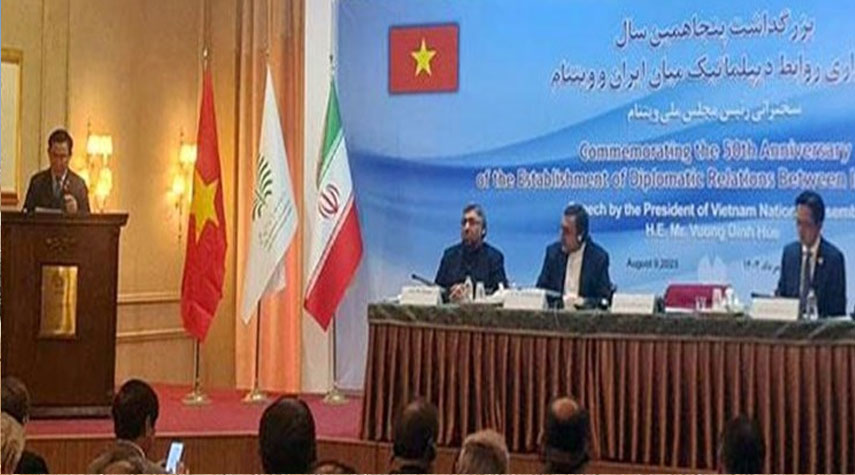 رئيس البرلمان الفيتنامي: المسافة الجغرافية لا تمنع التعاون بين إيران وفيتنام
