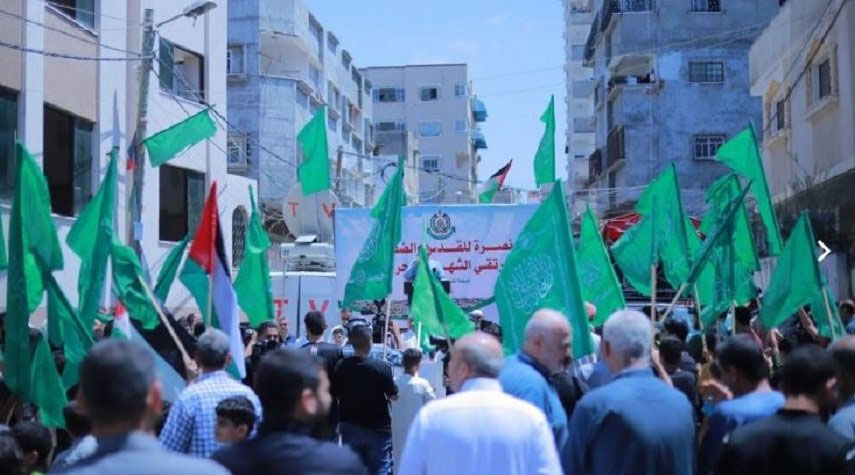 حماس تنظم وقفة في غزة دعماً للأقصى المبارك