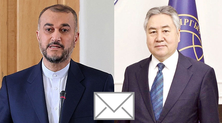 وزير الخارجية الإيراني يتلقى برقية تعزية من نظيره القرغيزي بحادث شيراز الإرهابي