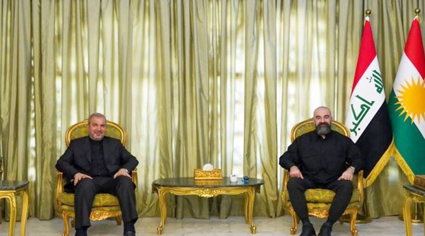 السفير الإيراني يلتقي رئيس حزب الاتحاد الوطني الكردستاني