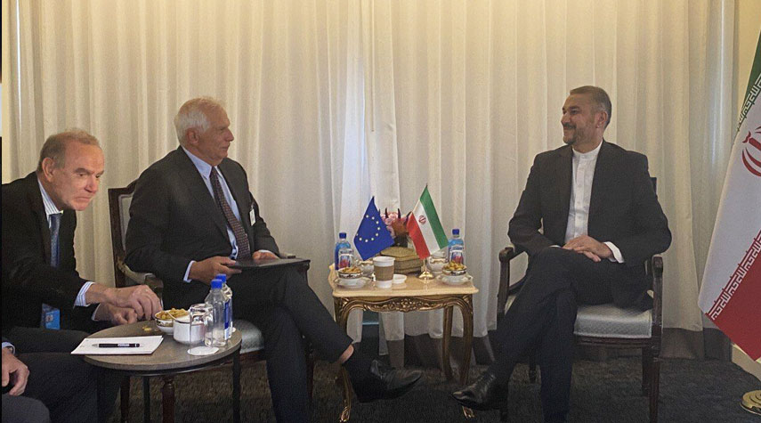 مفوض السياسة الخارجية للاتحاد الاوروبي يلتقي امير عبد اللهيان في نيويورك