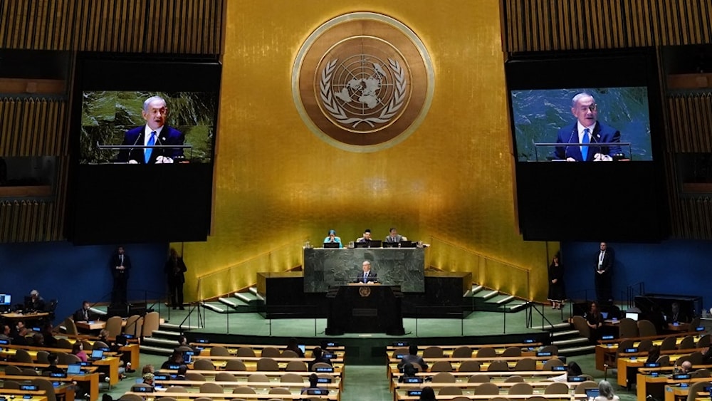 إعلام كيان الاحتلال تعليقاً على خطاب نتنياهو في الأمم المتحدة: جلسة نَعِسة في قاعة فارغة