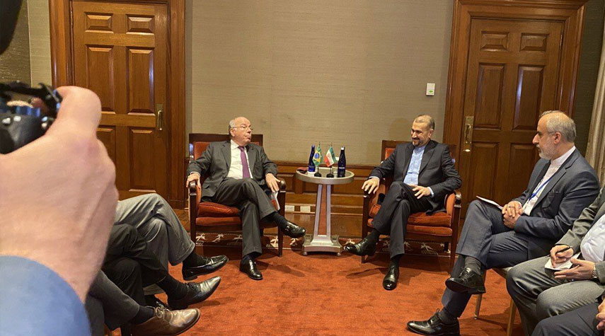 اجتماع وزير الخارجية الإيراني مع نظيره البرازيلي في نيويورك