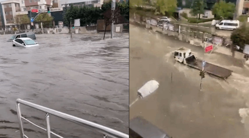 السيول تجتاح شوارع اسطنبول والسلطات تحذر