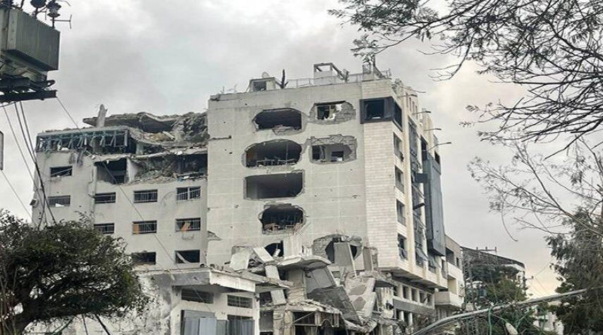 مؤسسة الإذاعة والتلفزيون الإيراني تدين قصف مكتبي "العالم" و"برس تي في" بغزة