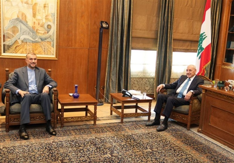 أمير عبداللهيان يلتقي رئيس البرلمان اللبناني