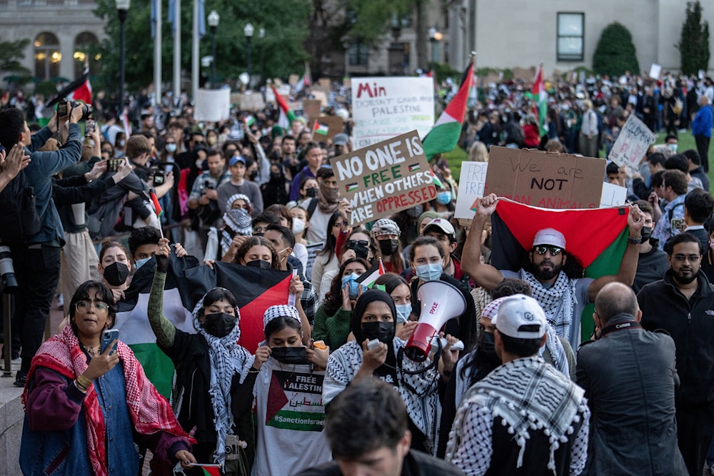 تظاهرة أمام الـ "واشنطن بوست" تنديداً بالتضليل في نقل أحداث فلسطين