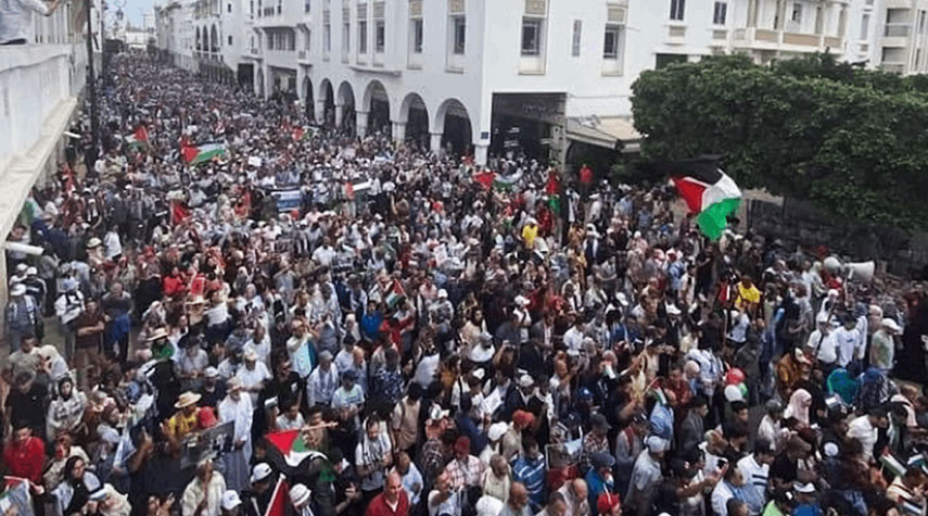 المغرب... تظاهرات حاشدة تنديدا بالعدوان الإسرائيلي