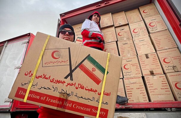 ارسال اول شحنة مساعدات ايرانية لغزة بالتنسيق مع مصر