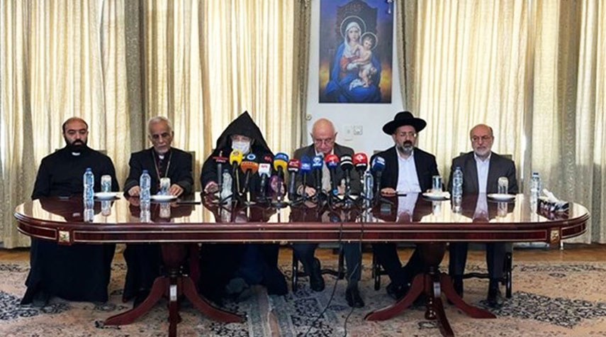 الأقليات الدينية في ايران تدين الجرائم الصهيونية