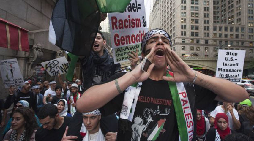 اميركا... تظاهرة تضامنية مع فلسطين في سان فرانسيسكو