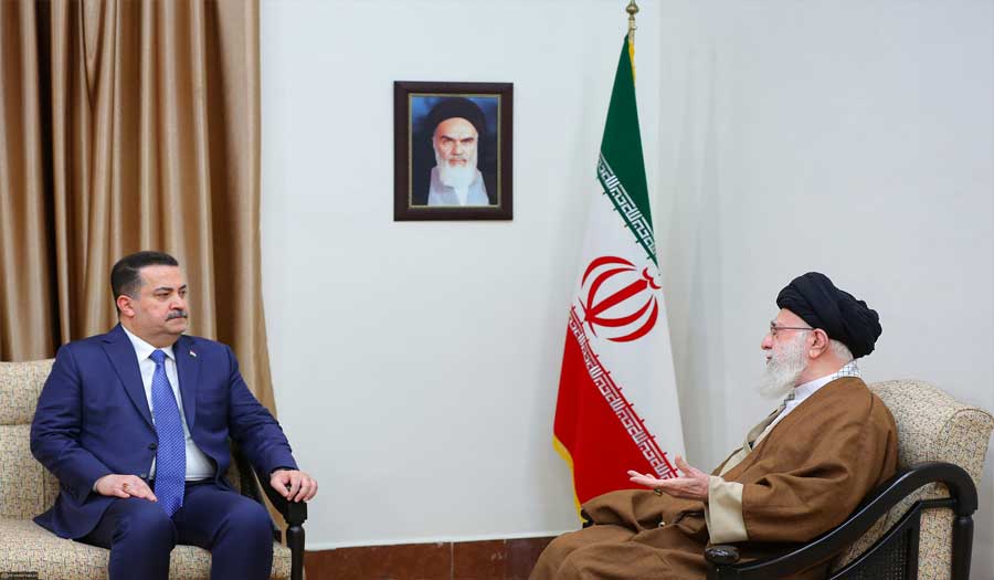 صور لقاء رئيس الوزراء العراقي مع قائد الثورة