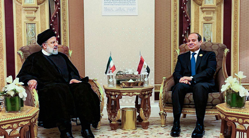 رئيسي: إيران ليس لديها أي عائق أمام توسيع العلاقات مع مصر
