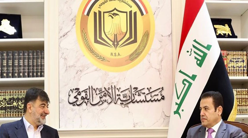 قائد الشرطة الايرانية يلتقي مستشار الامن القومي العراقي
