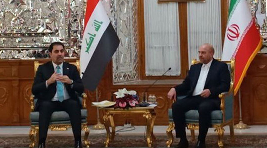 قاليباف يستقبل نائب رئيس البرلمان العراقي