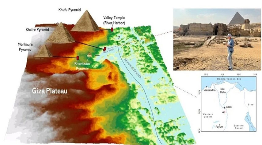 مجلة علمية: ممر مائي قديم يربط بين أهرامات مصر يمكن مشاهدته من الفضاء