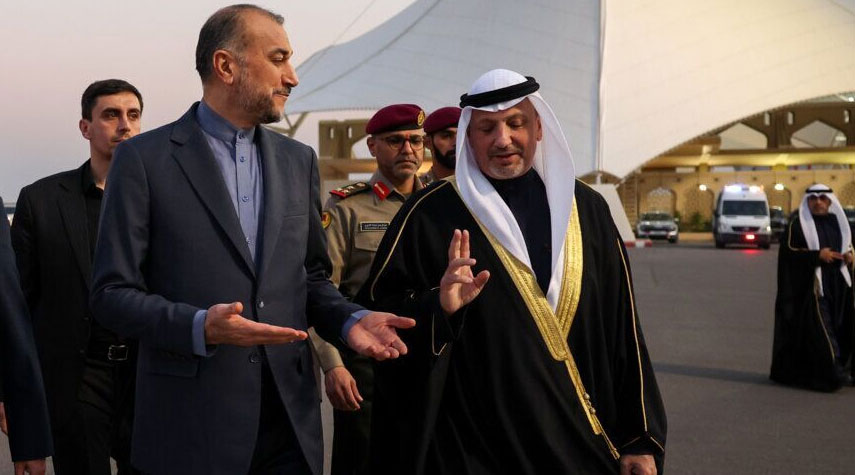 وزير الخارجية الإيراني يبحث مع نظيره الكويتي آخر المستجدات في المنطقة