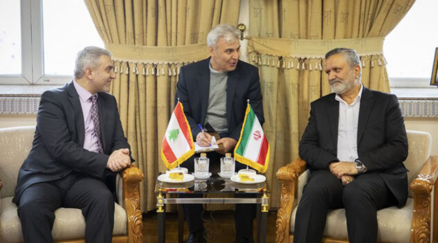 وزيرا العمل الايراني واللبناني يبحثان آفاق التعاون المشترك