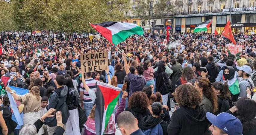 مسيرات رافضة للعدوان الإسرائيلي على غزة في اوروبا