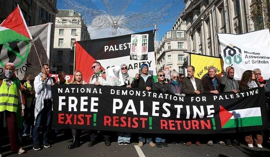 مظاهرات تعمّ مدنا أوروبية وأميركية لدعم غزة.. واستخدام القوة في لندن