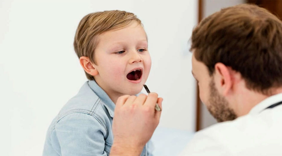 ما أعراض التهاب الغدانية لدى الأطفال؟