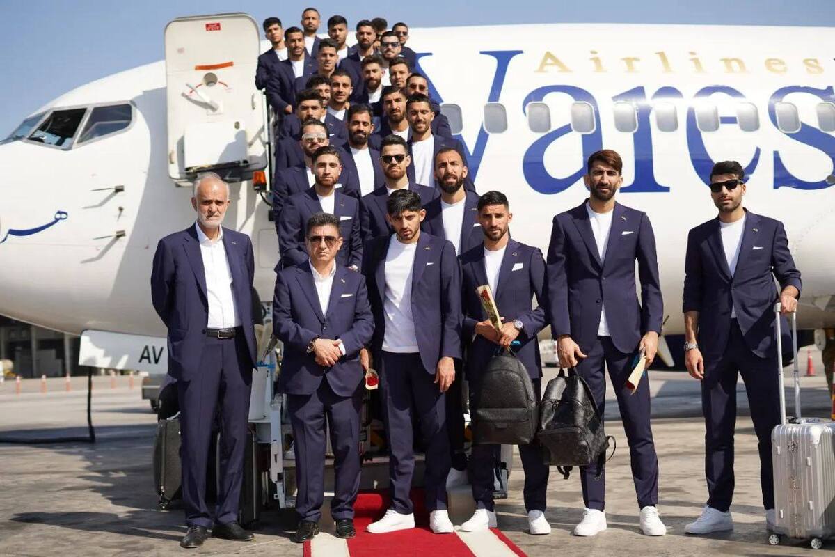 المنتخب الإيراني لكرة القدم يصل إلى قطر