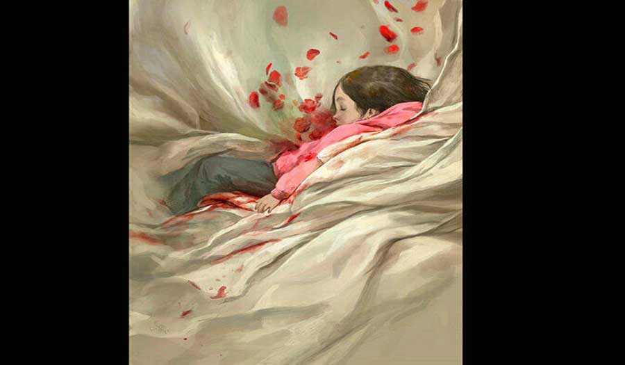 "ذات الجاكيت الوردي".. الرسام روح الأمين يكشف عن أحدث أعماله