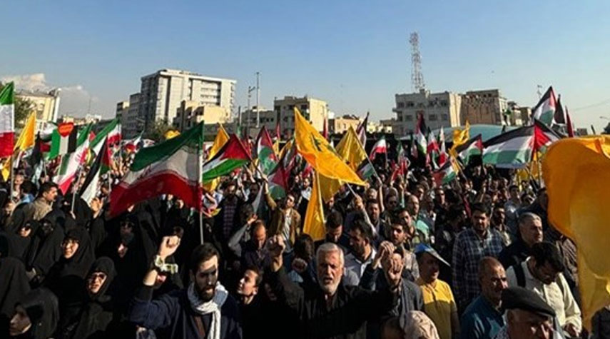 غداً الجمعة.. مسيرات غاضبة في 5 محافظات إيرانية للتنديد بجرائم الكيان الصهيوني