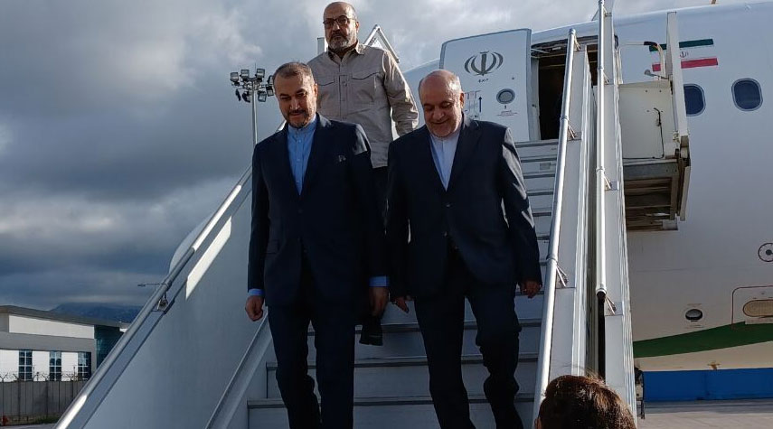 عبد اللهيان يصل الى مطار بيروت الدولي