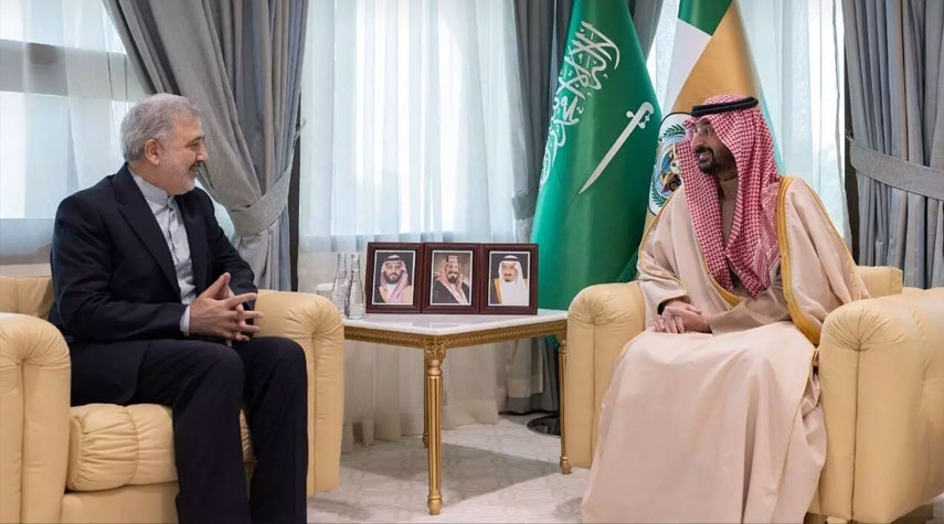السفير الإيراني لدى الرياض يلتقي وزير الحرس الوطني السعودي