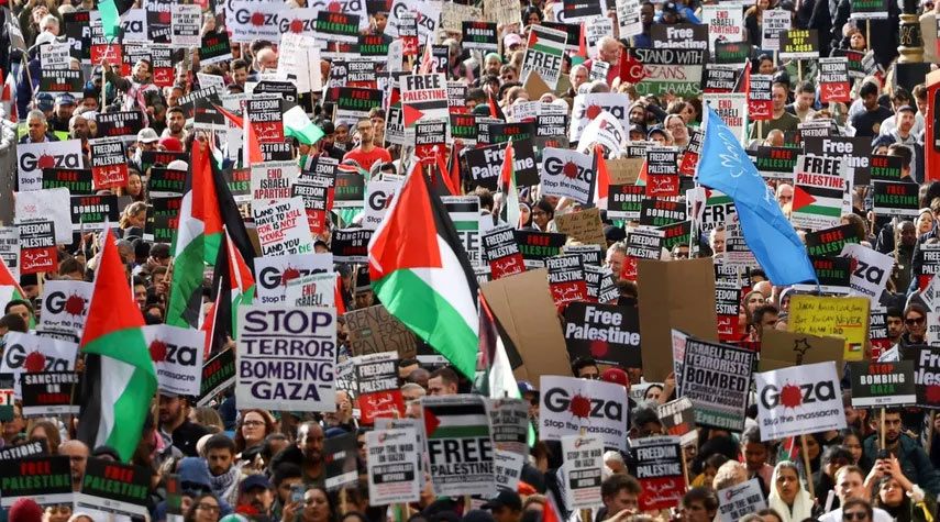  لندن.. اعتقال 12 شخصا خلال مسيرة مؤيدة لفلسطين