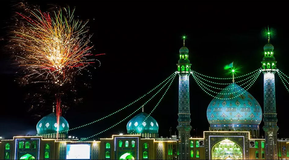 شاهد بالصور.. أجواء مسجد جمكران عشية ذكرى ولادة الامام الحجة (عج)