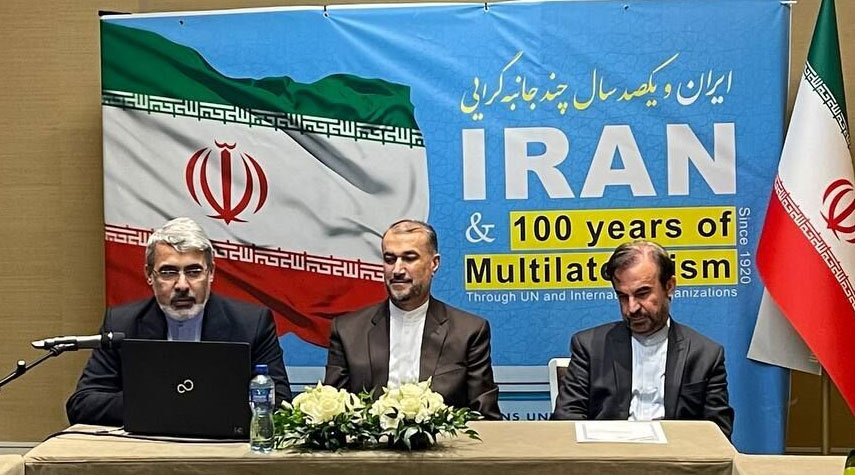 عبد اللهيان يفتتح المعرض الإفتراضي "إيران و100 عام من التعددية"