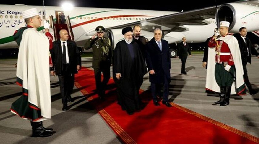 الرئيس رئيسي يصل إلى الجزائر