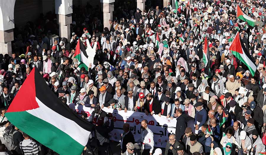 المغاربة ينتفضون في 100 مظاهرة بـ48 مدينة دعما لغزة