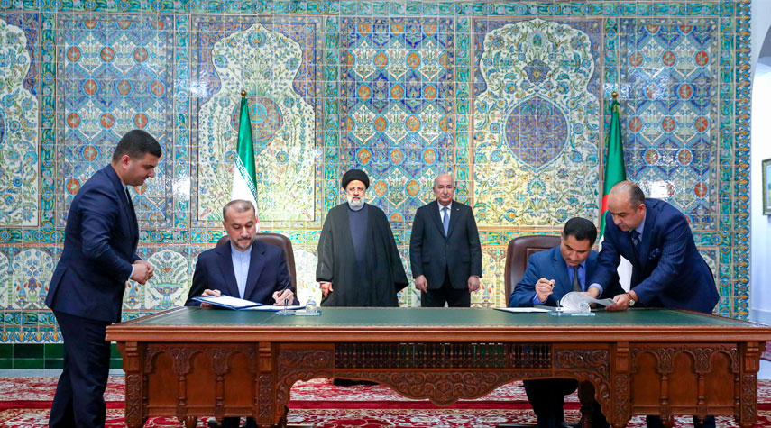 إيران والجزائر تؤكدان على إيجابية نتائج المحادثات وجهود دعم القضية الفلسطينية