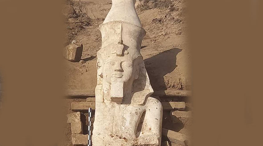 مصر.. اكتشاف تمثال جديد لرمسيس الثاني