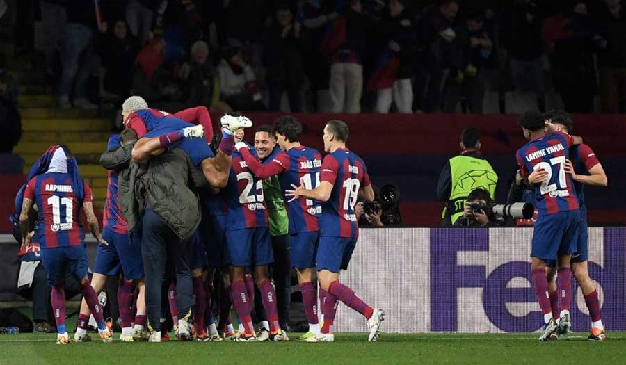 برشلونة يجتاز نابولي ويتأهل لربع نهائي دوري أبطال أوروبا