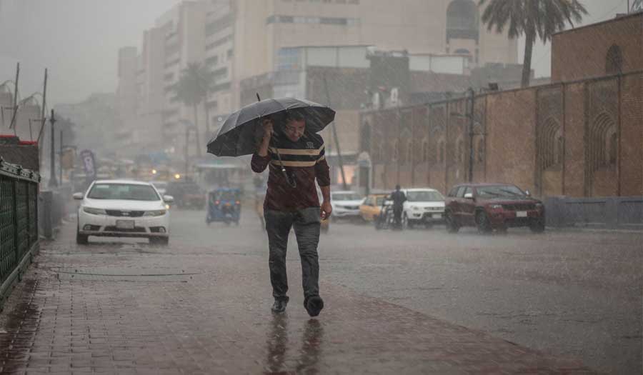 طقس العراق.. أمطار وعواصف رعدية بدء من الغد