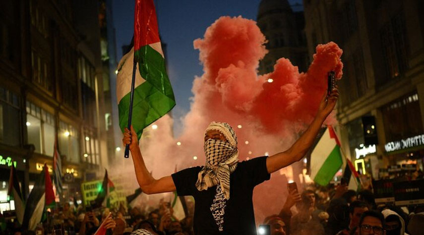 نصرةً لغزة.. تظاهرة حاشدة في الدنمارك للمطالبة بوقف الإبادة الجماعية